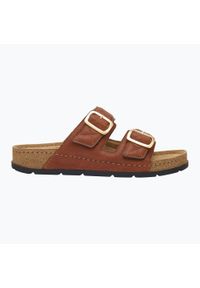 Klapki damskie Scholl Bora 2 Straps Med. Kolor: brązowy