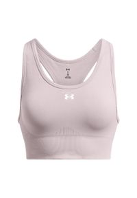 Biustonosz treningowy Under Armour Vanish Seamless Mid Branded. Kolor: szary