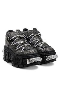 NEW ROCK Sneakersy M-106WALLC40 Szary. Kolor: szary. Materiał: skóra