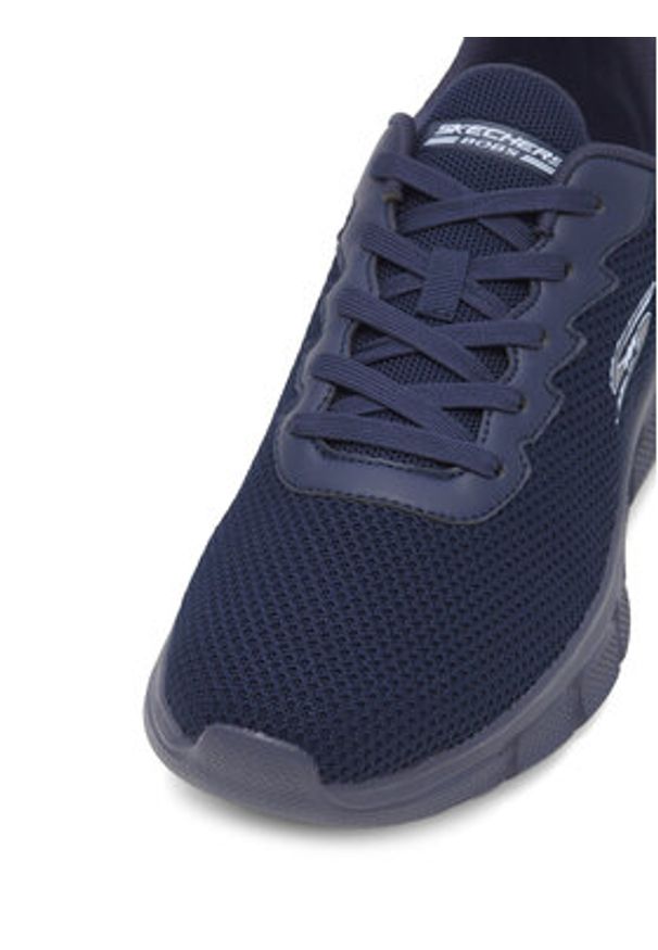 skechers - Skechers Sneakersy BOBS B FLEX 118106 NVY Granatowy. Kolor: niebieski. Materiał: materiał