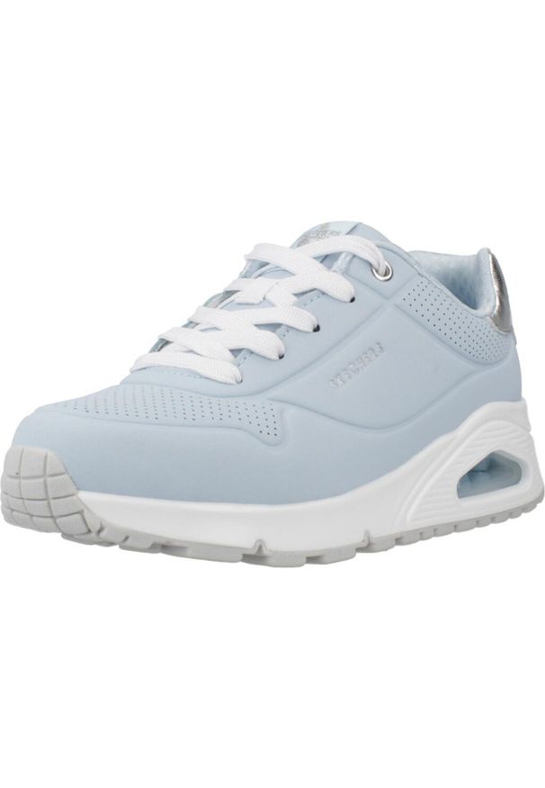 skechers - Tenisówki Skechers Model Uno Gen1 Kolor Niebieski. Kolor: niebieski. Materiał: syntetyk, tkanina. Model: Skechers Sport. Sport: turystyka piesza