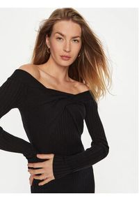 Guess Sukienka koktajlowa Milana W4BK26 Z2V42 Czarny Slim Fit. Kolor: czarny. Materiał: wiskoza, syntetyk. Styl: wizytowy #5