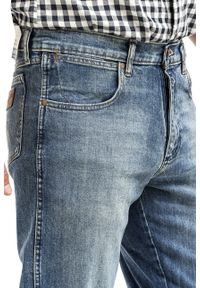 Wrangler - WRANGLER TEXAS MĘSKIE SPODNIE JEANSOWE AUTH INDIG W1215915Q. Okazja: na spotkanie biznesowe. Styl: elegancki, biznesowy