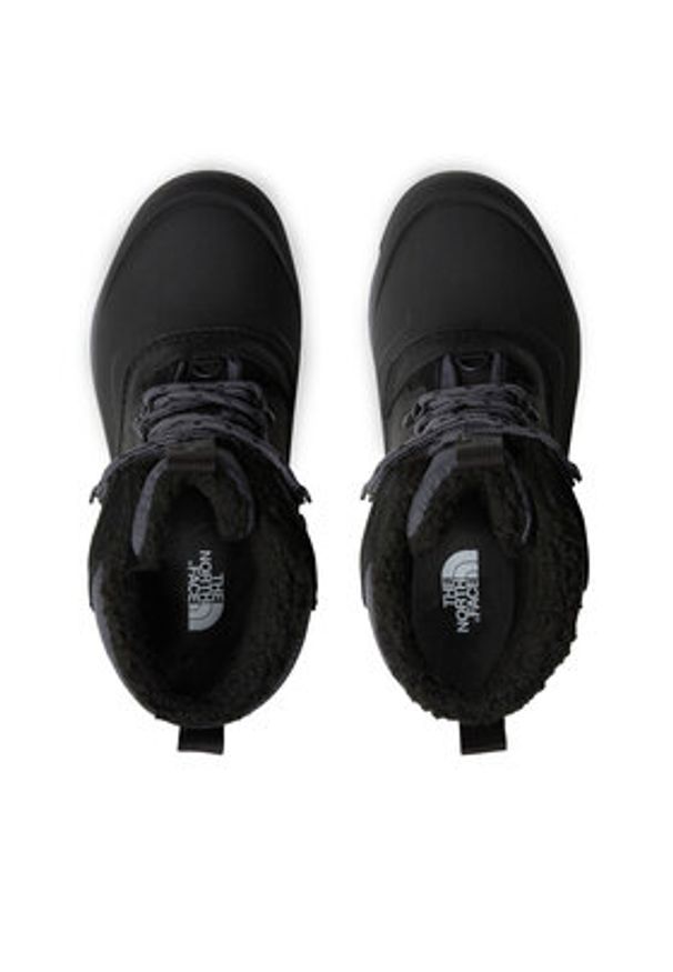 The North Face Śniegowce Chilkat V 400 WP NF0A5LW1NY71 Czarny. Kolor: czarny. Materiał: skóra