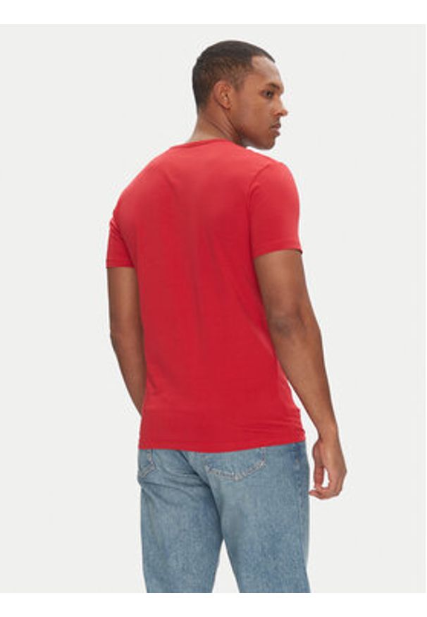 Pepe Jeans T-Shirt Original Basic PM508212 Czerwony Slim Fit. Kolor: czerwony. Materiał: bawełna