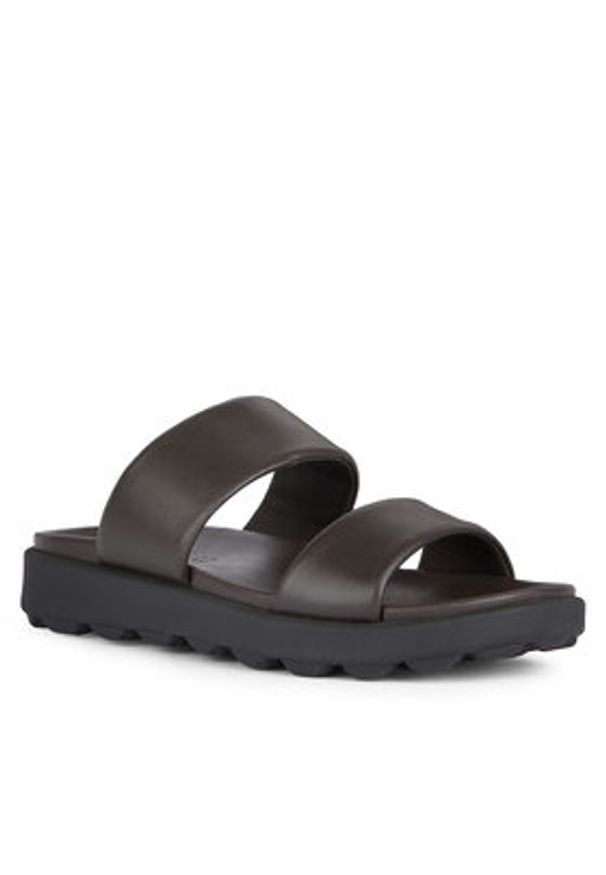 Geox Klapki U Spherica Ec6 U45GWA 00085 C6006 Brązowy. Kolor: brązowy. Materiał: skóra