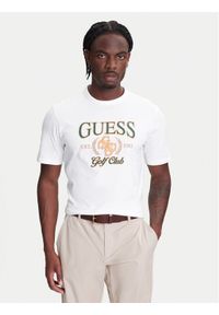 Guess T-Shirt M5YI22 K8FQ4 Biały Regular Fit. Kolor: biały. Materiał: bawełna