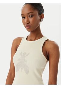 Patrizia Pepe Top 8M1768/J373-W413 Beżowy Slim Fit. Kolor: beżowy. Materiał: bawełna #3