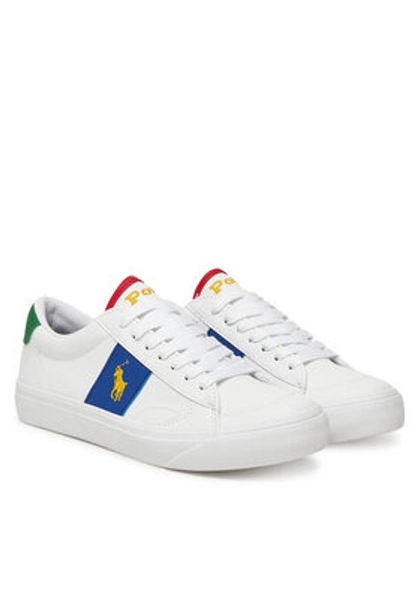 Polo Ralph Lauren Sneakersy Ryley RL02447102 Biały. Kolor: biały. Materiał: skóra
