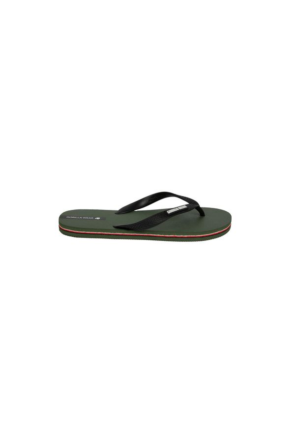 GORILLA WEAR - Japonki plażowe Gorilla Wear Kokomo Flip-Flops. Okazja: na plażę. Kolor: zielony