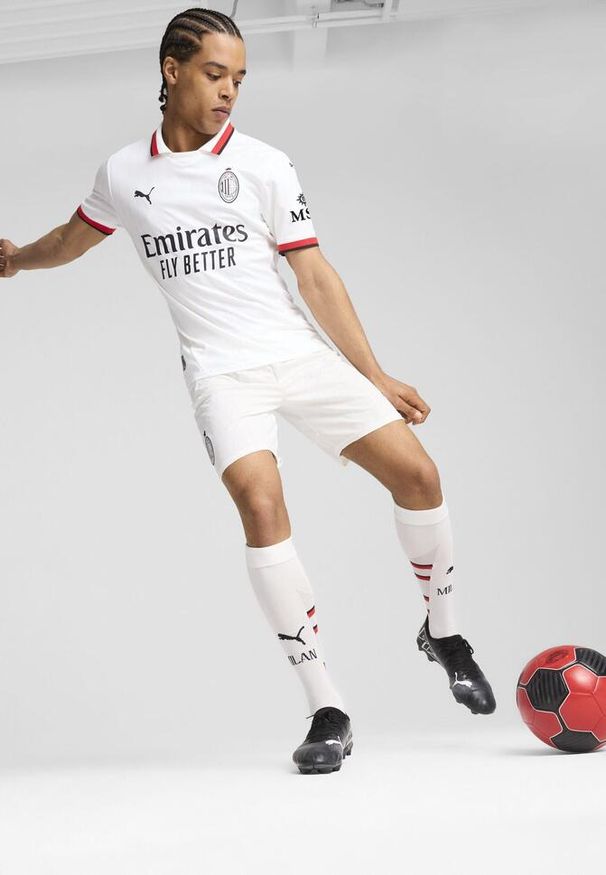 Puma - Męska koszulka wyjazdowa AC Milan 24/25 PUMA White. Kolor: biały