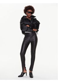 Calvin Klein Spodnie skórzane K20K205363 Czarny Slim Fit. Kolor: czarny. Materiał: skóra #5
