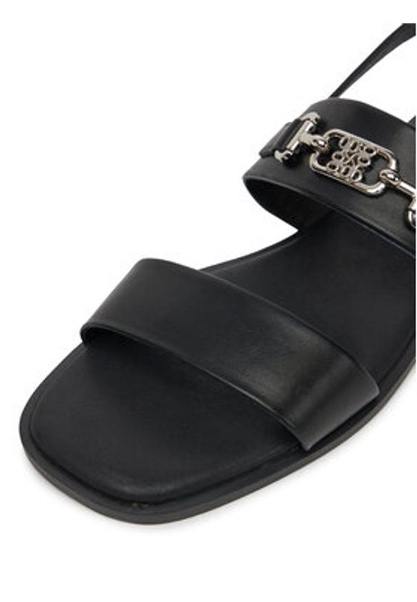 Nine West Sandały 678322-CCC Czarny. Kolor: czarny. Materiał: skóra