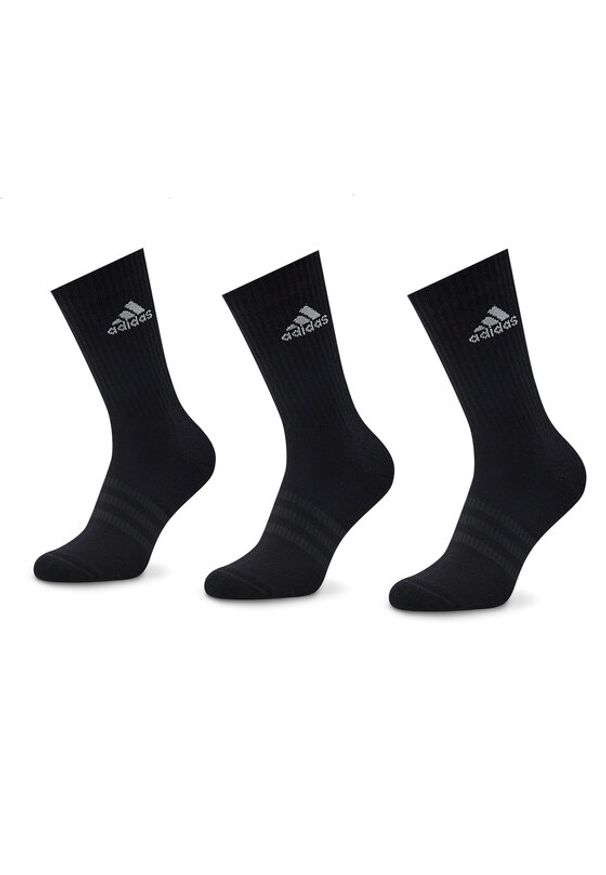 Adidas - adidas Zestaw 3 par wysokich skarpet unisex Cushioned Crew IC1310 Czarny. Kolor: czarny