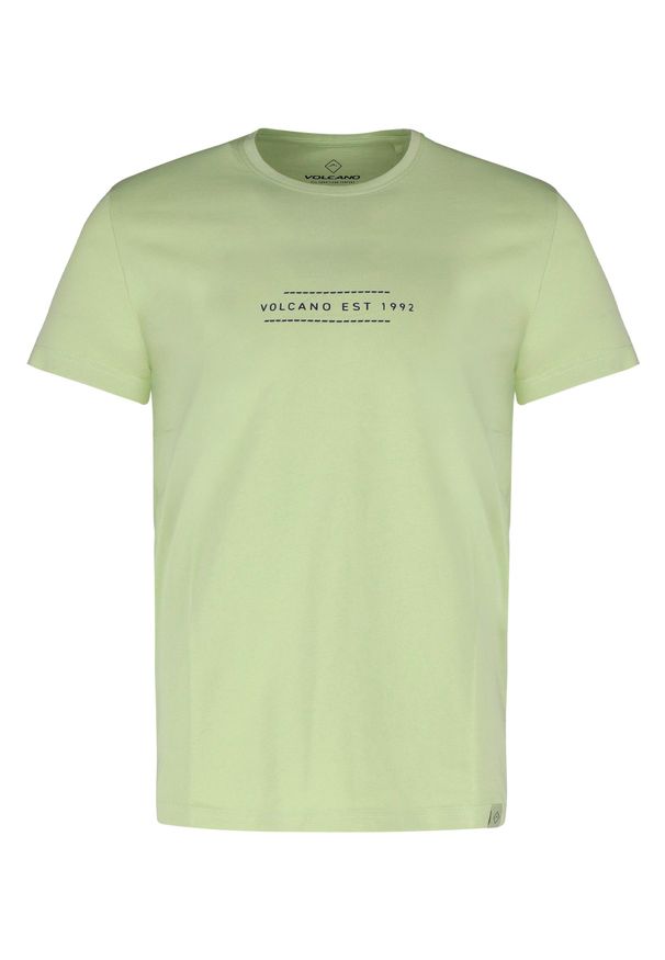 Volcano - T-shirt z bawełny T-QUARTZ. Okazja: na co dzień. Kolekcja: plus size. Materiał: bawełna. Długość rękawa: krótki rękaw. Długość: krótkie. Wzór: nadruk. Styl: casual, klasyczny