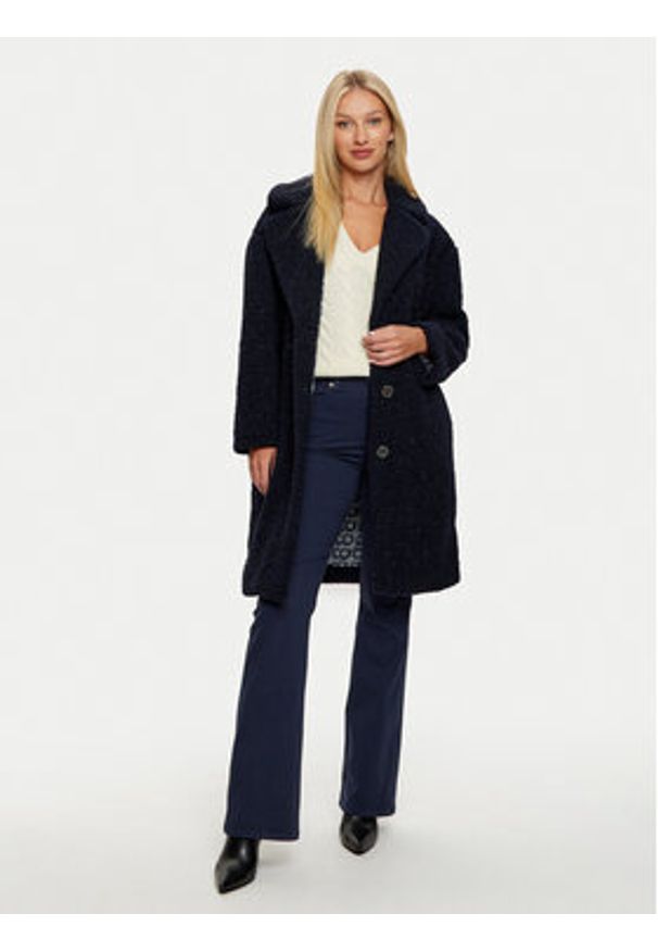 Guess Płaszcz zimowy Berenice W4BL10 WGHS0 Granatowy Regular Fit. Kolor: niebieski. Materiał: syntetyk. Sezon: zima