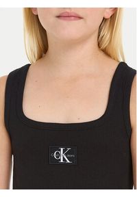 Calvin Klein Jeans Sukienka letnia Badge IG0IG02471 Czarny Regular Fit. Kolor: czarny. Materiał: bawełna. Sezon: lato #6