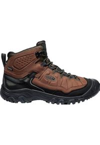 keen - Buty trekkingowe męskie Keen Targhee Iv Mid Wp. Wysokość cholewki: za kostkę. Zapięcie: sznurówki. Kolor: brązowy. Materiał: syntetyk, tkanina, materiał, skóra. Szerokość cholewki: normalna. Sport: turystyka piesza