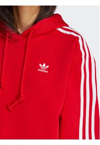 Adidas - adidas Bluza Adicolor Classics Crop Hoodie IB7389 Czerwony Loose Fit. Kolor: czerwony. Materiał: bawełna #7