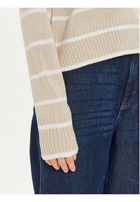 Brave Soul Sweter LK-230MASONC Beżowy Regular Fit. Kolor: beżowy. Materiał: syntetyk #3