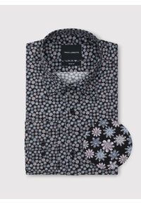 Pako Lorente - PAKO LORENTE – Czarna koszula w drobny wzór. Kolor: czarny. Materiał: bawełna. Długość rękawa: długi rękaw. Długość: długie. Wzór: kwiaty #2