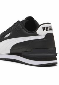 Puma - Skórzane sneakersy unisex ST Runner v4 PUMA Black White. Kolor: biały, czarny, wielokolorowy. Materiał: skóra