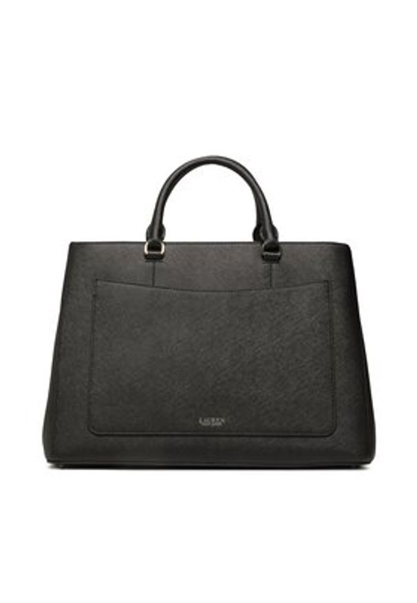 Lauren Ralph Lauren Torebka Hanna 37 431898556005 Czarny. Kolor: czarny. Materiał: skórzane