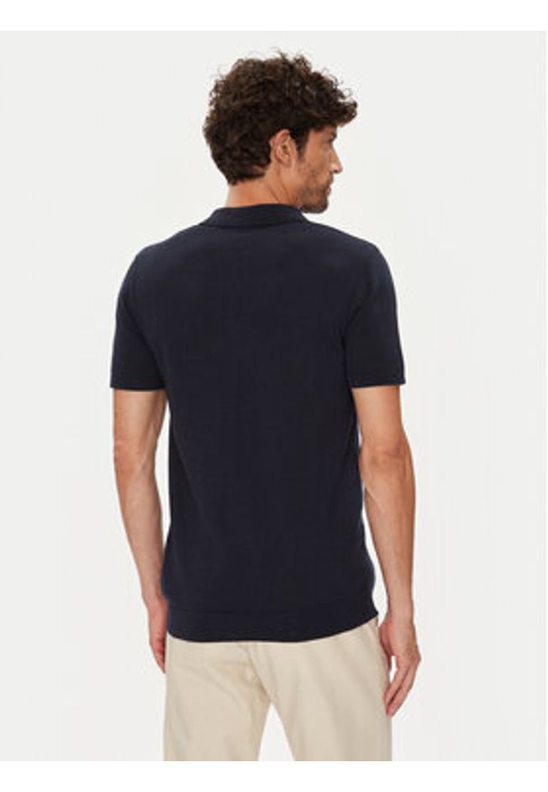 U.S. Polo Assn. Polo MUP3709 Granatowy Regular Fit. Typ kołnierza: polo. Kolor: niebieski. Materiał: bawełna