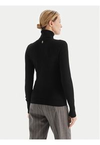 Fracomina Golf FR25WT7001K42101 Czarny Regular Fit. Typ kołnierza: golf. Kolor: czarny. Materiał: wiskoza #4