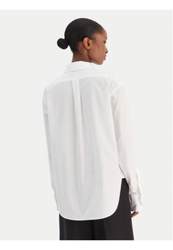 BOSS Koszula Saturday 50543800 Biały Oversize. Kolor: biały. Materiał: bawełna