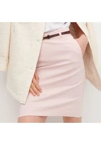 Reserved - Ołówkowa spódnica - Różowy. Kolor: różowy #1