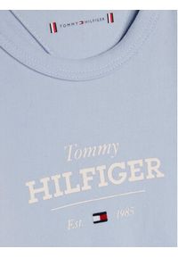 TOMMY HILFIGER - Tommy Hilfiger Body dziecięce Monotype Logo KN0KN01974 Błękitny. Kolor: niebieski. Materiał: bawełna