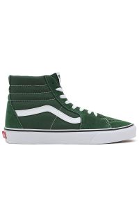 Buty Vans Color Theory Classics Sk8-Hi VN0005U96QU1 - zielone. Okazja: na co dzień. Kolor: zielony. Materiał: zamsz, tkanina, guma. Szerokość cholewki: normalna. Model: Vans SK8