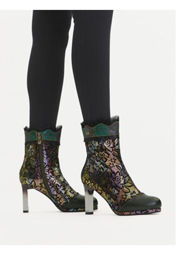 Laura Vita Botki Hicao 42 Zielony. Kolor: zielony. Materiał: skóra