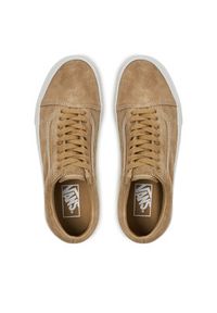 Vans Tenisówki Old Skool VN000CR54MG1 Brązowy. Kolor: brązowy. Materiał: skóra, zamsz #4