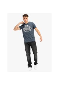 Koszulka Lonsdale Ollie. Kolor: niebieski, biały, wielokolorowy. Wzór: aplikacja #1