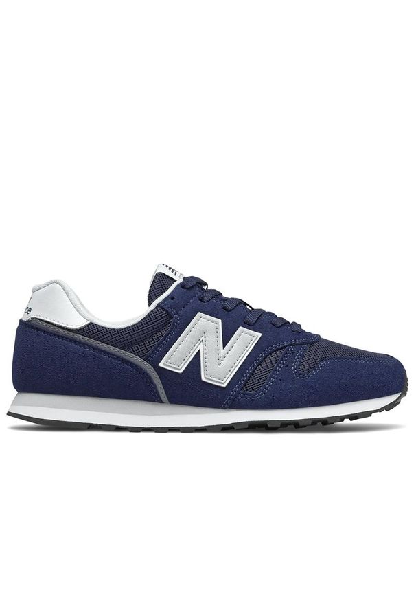 Buty unisex New Balance ML373KN2 - granatowe. Okazja: na co dzień. Kolor: niebieski. Materiał: materiał, syntetyk, guma. Szerokość cholewki: normalna. Model: New Balance 373