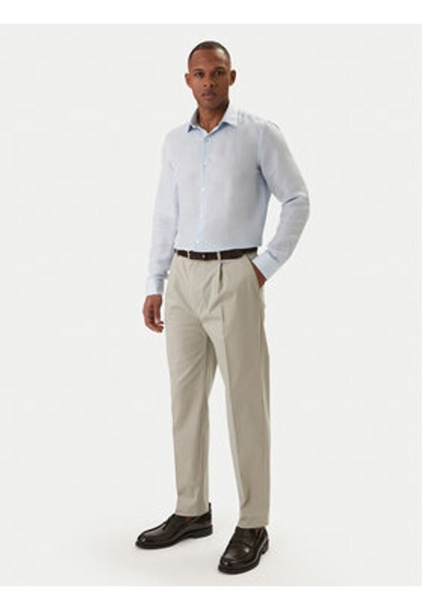 Calvin Klein Koszula LV019EU121 Błękitny Regular Fit. Kolor: niebieski. Materiał: lyocell