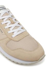 TOMMY HILFIGER - Tommy Hilfiger Sneakersy New Eva Runner Summer Nylon Pop FM0FM05427 Beżowy. Kolor: beżowy. Materiał: zamsz, skóra #3