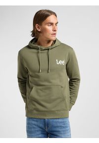 Lee - LEE MĘSKA BLUZA LEE WOBBLY LEE HOODIE MERCANTILE GREEN 112364106