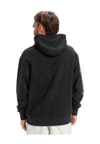 Quiksilver - Bluza z kapturem dla Mężczyzn OMNI LOGO Czarny. Typ kołnierza: kaptur. Kolor: brązowy, zielony, wielokolorowy. Materiał: materiał, poliester, bawełna. Długość rękawa: długi rękaw. Długość: długie