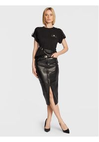 Babylon Spódnica z imitacji skóry R_E00164 Czarny Slim Fit. Kolor: czarny. Materiał: skóra #3