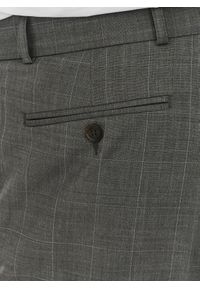 Pako Lorente - PAKO LORENTE – Ciemnaszare spodnie garniturowe w drobną kratę. Materiał: poliester, wełna, lycra. Styl: elegancki #4
