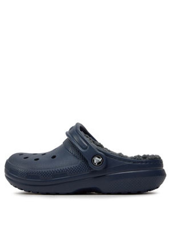 Crocs Klapki Classic Lined Clog 203591 Granatowy. Kolor: niebieski