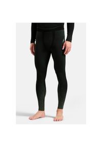 Spodnie Odlo BL BOTTOM long PERFORMANCE WARM BLACKCOMB. Kolor: zielony. Sport: bieganie #1