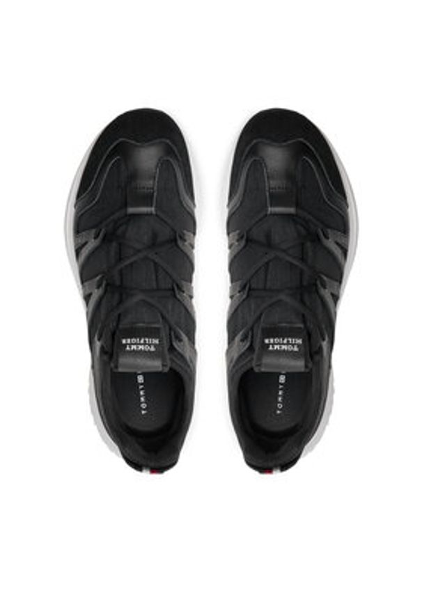 TOMMY HILFIGER - Tommy Hilfiger Sneakersy Tech Runner Craft Vibram FM0FM05133 Czarny. Kolor: czarny. Materiał: materiał