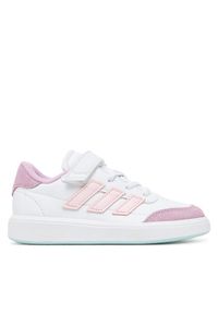 Adidas - adidas Sneakersy Courtblock JH8570 Biały. Kolor: biały. Materiał: skóra