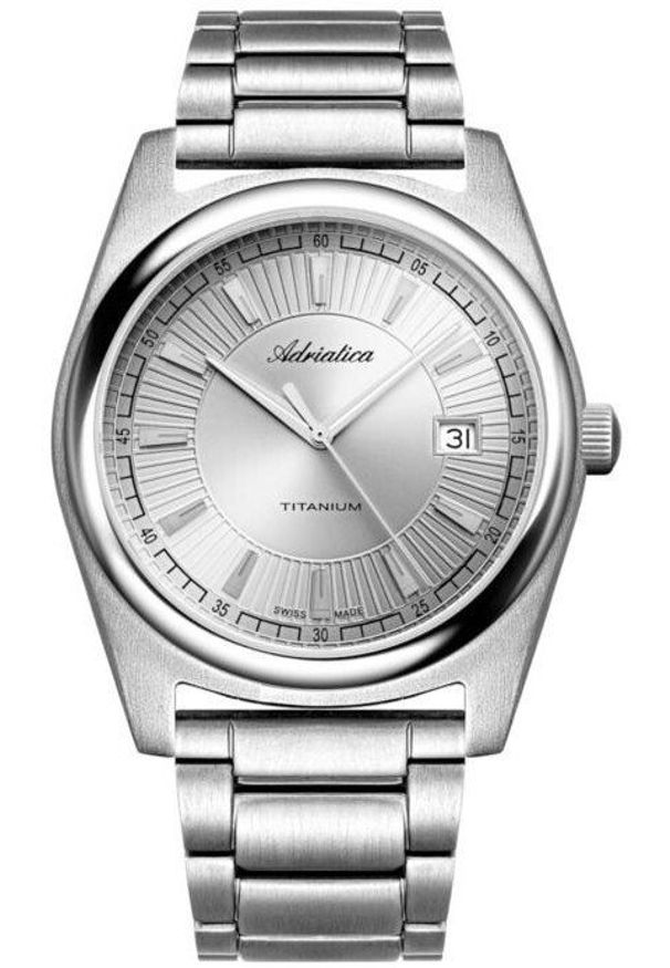 Zegarek męski Adriatica A8319.4117Q szary. Kolor: szary
