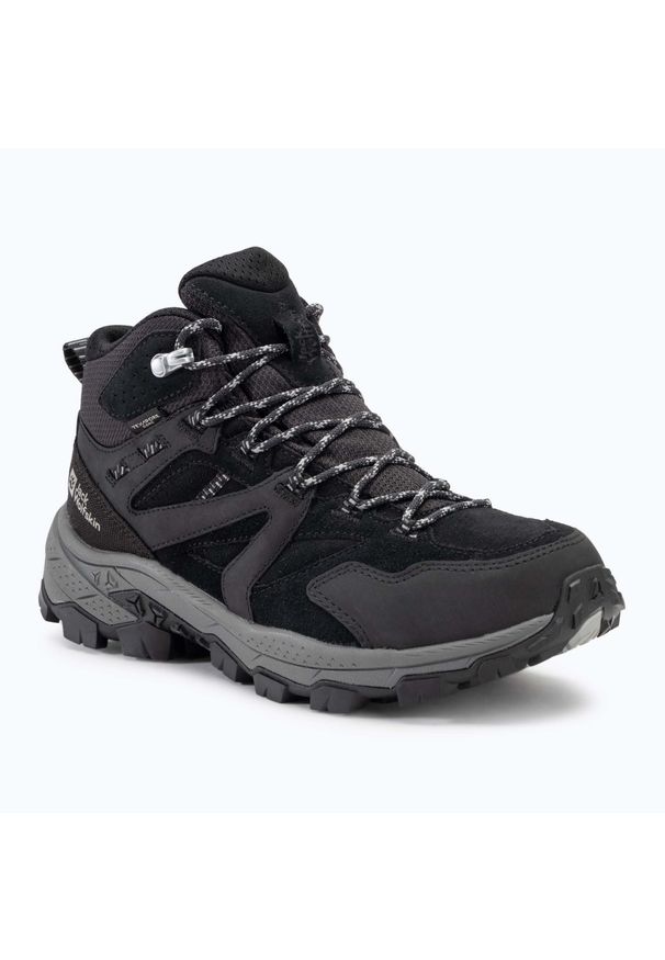 Buty trekkingowe damskie Jack Wolfskin Vojo Tour Lt Texapore Mid. Kolor: czarny. Styl: sportowy