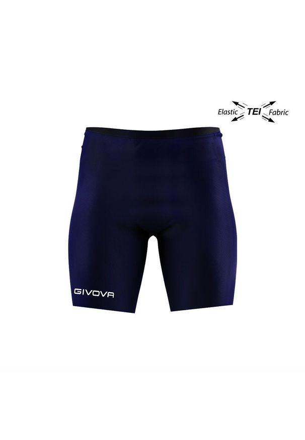 Spodenki Givova Bermuda Skin. Kolor: niebieski. Materiał: syntetyk, materiał. Sport: piłka nożna
